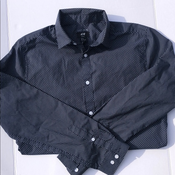 h&m slim fit dress shirt